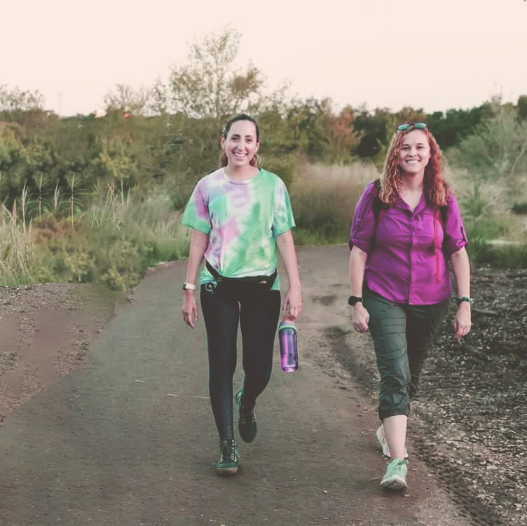 amanda wetegrove-romine walking with friend